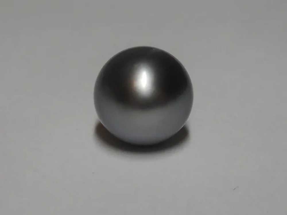 Pendant 9.5 mm Gray Cultured Pearl 14k - image 8