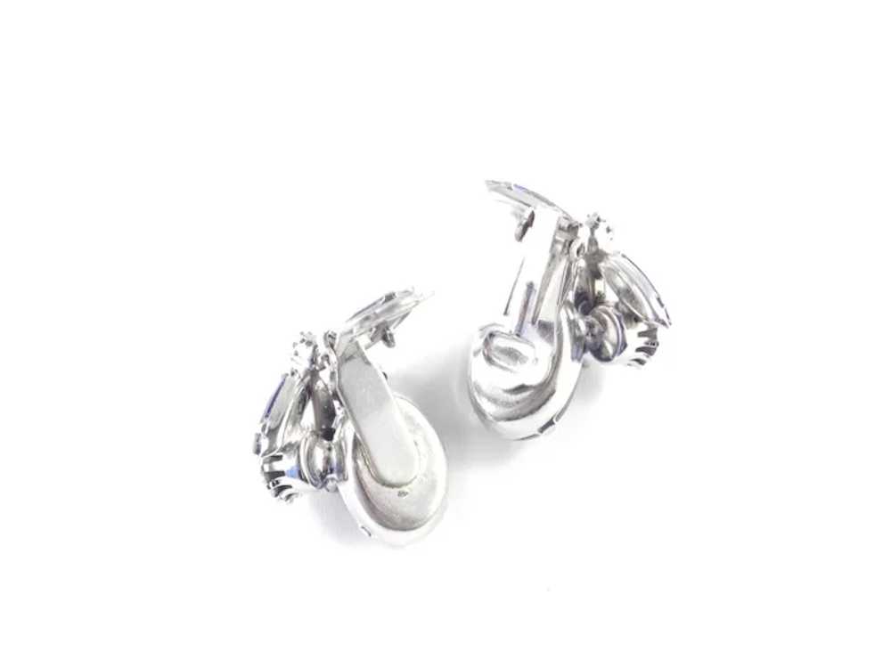 D & E Juliana Rhinestone Faux Pearl Earrings - image 4