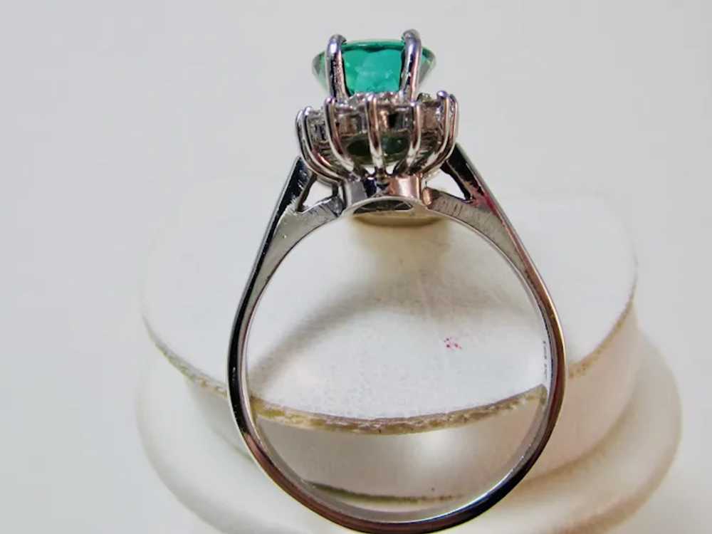 Natural Green Tourmaline & Diamond Engagement Est… - image 7