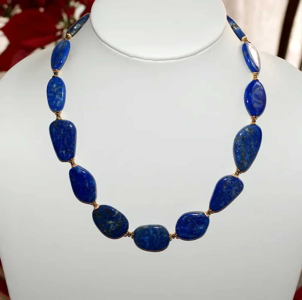 Lapis Lazuli Statement Necklace - image 10