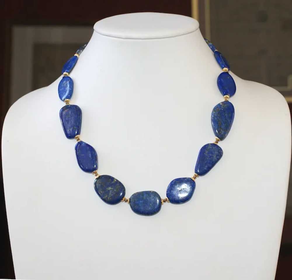 Lapis Lazuli Statement Necklace - image 11