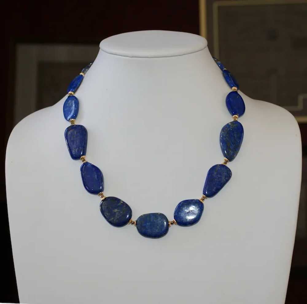 Lapis Lazuli Statement Necklace - image 12