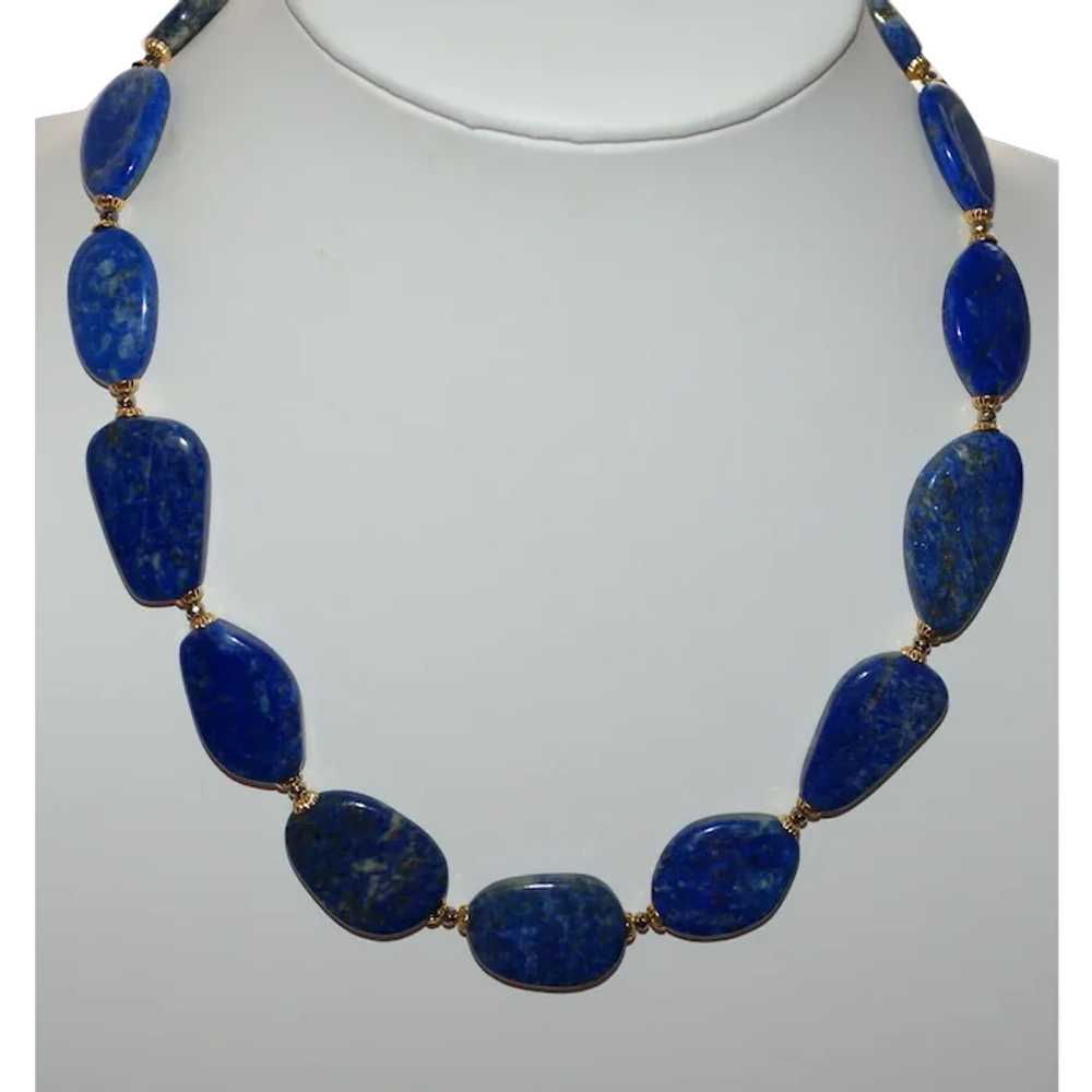 Lapis Lazuli Statement Necklace - image 1