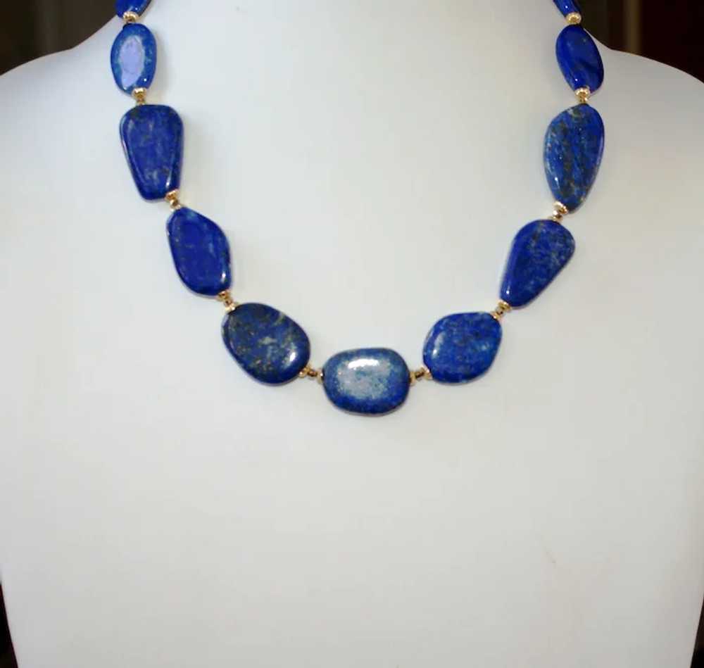 Lapis Lazuli Statement Necklace - image 2