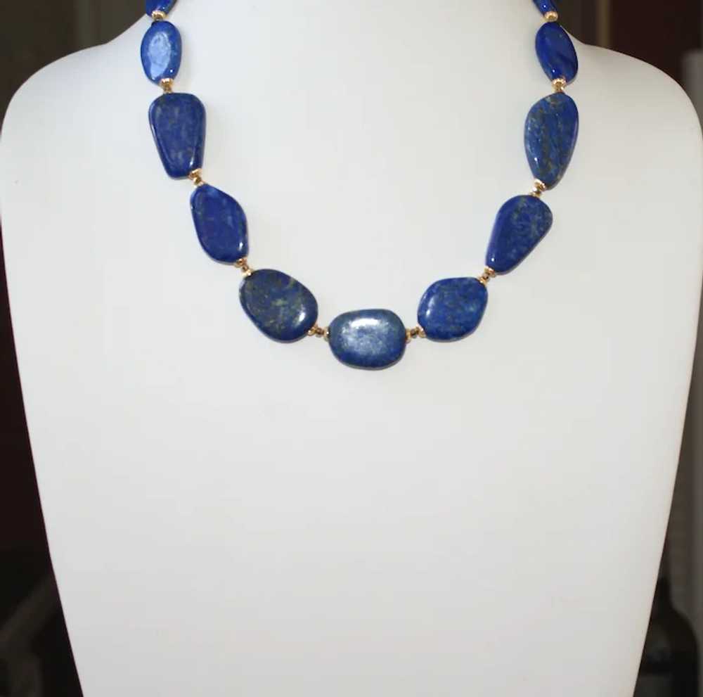 Lapis Lazuli Statement Necklace - image 4