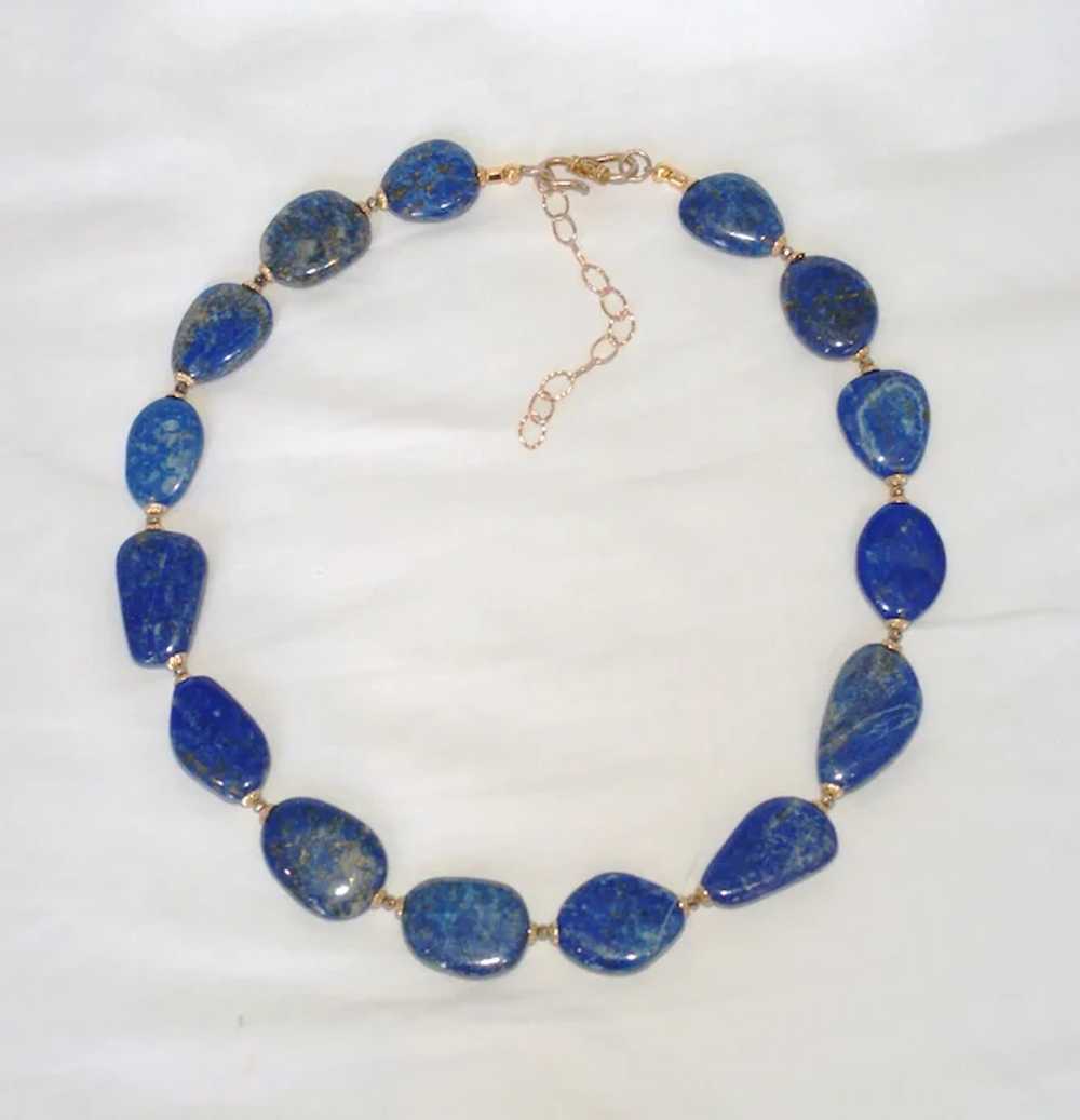 Lapis Lazuli Statement Necklace - image 5