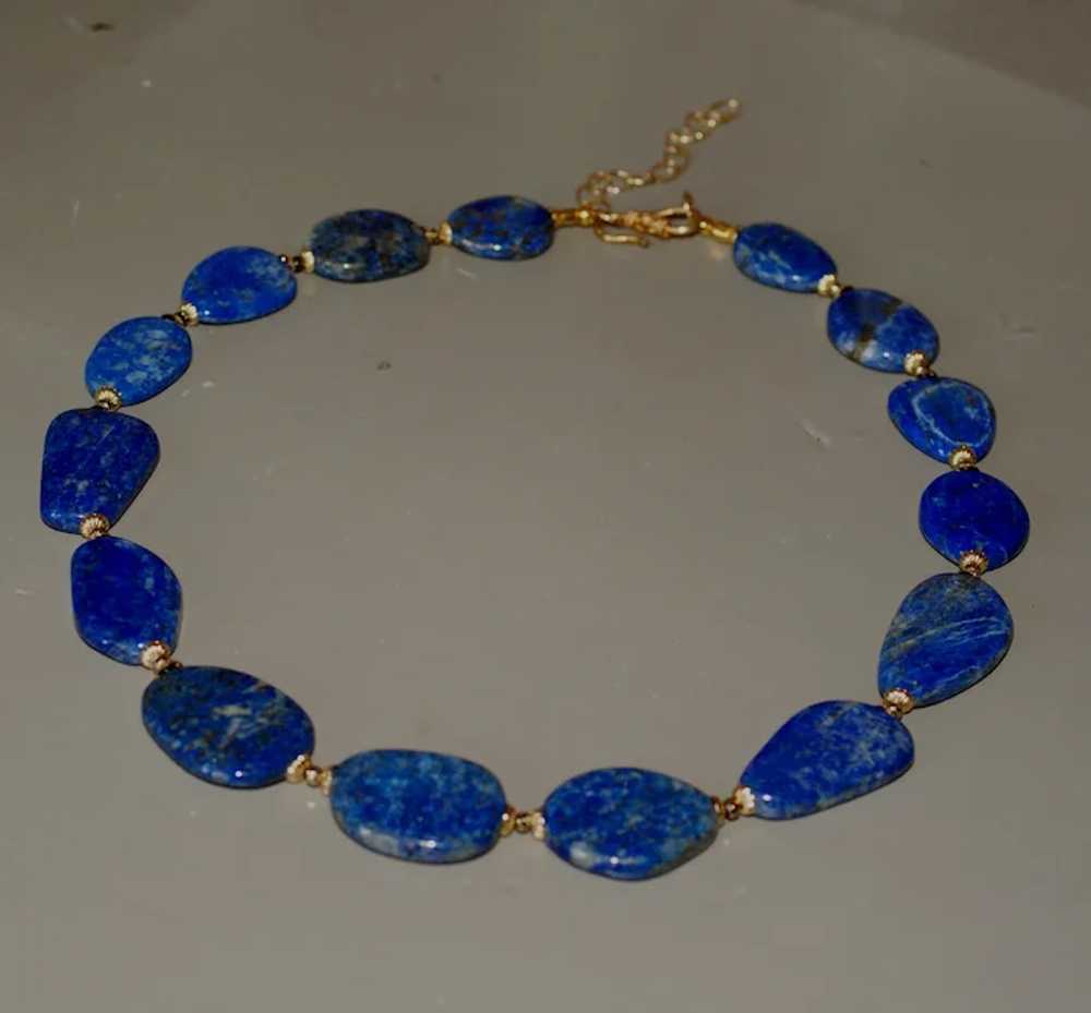 Lapis Lazuli Statement Necklace - image 7