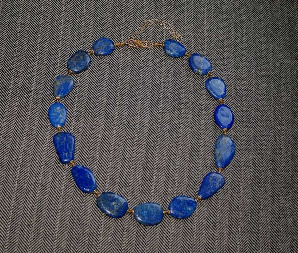 Lapis Lazuli Statement Necklace - image 9