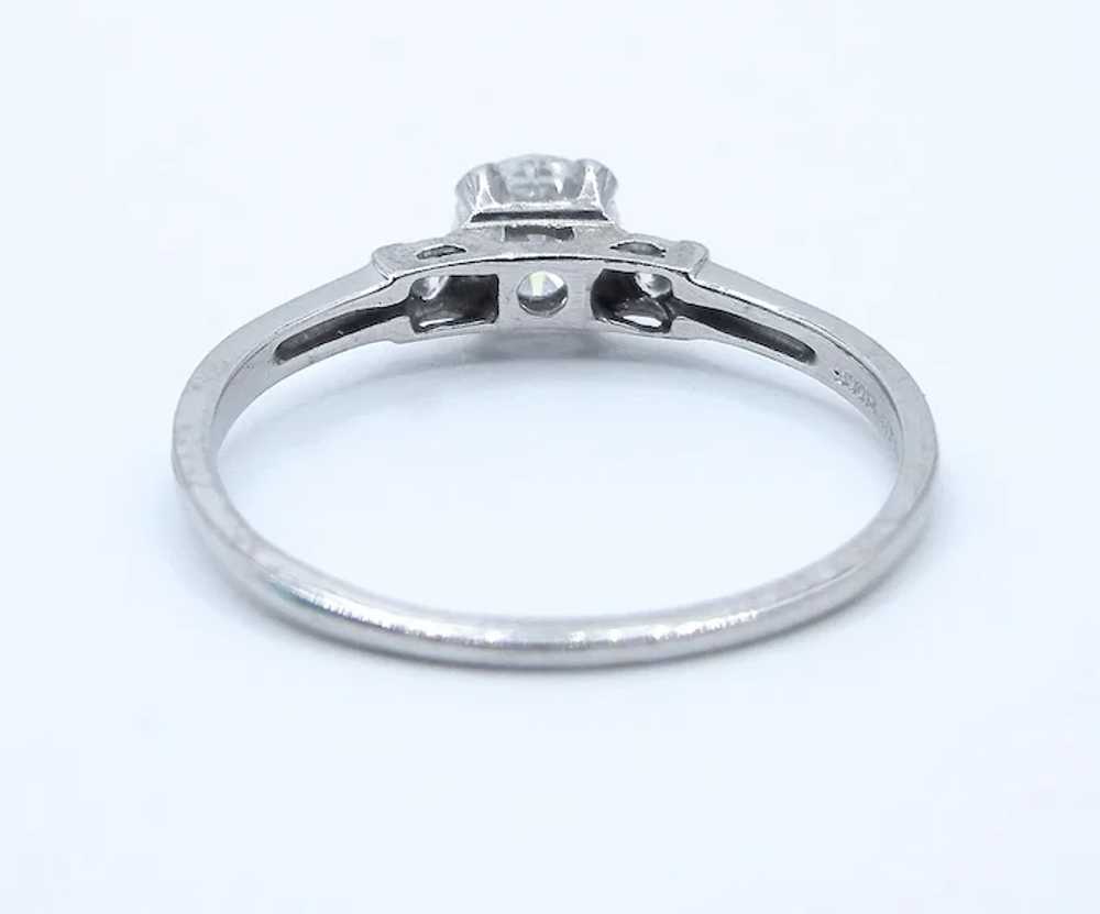 Platinum 900 Engagement Diamond Ring - Diamond Co… - image 2