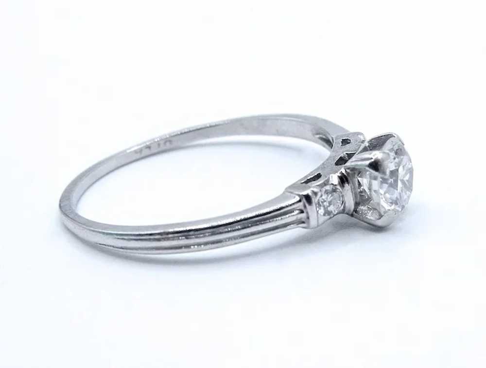 Platinum 900 Engagement Diamond Ring - Diamond Co… - image 3
