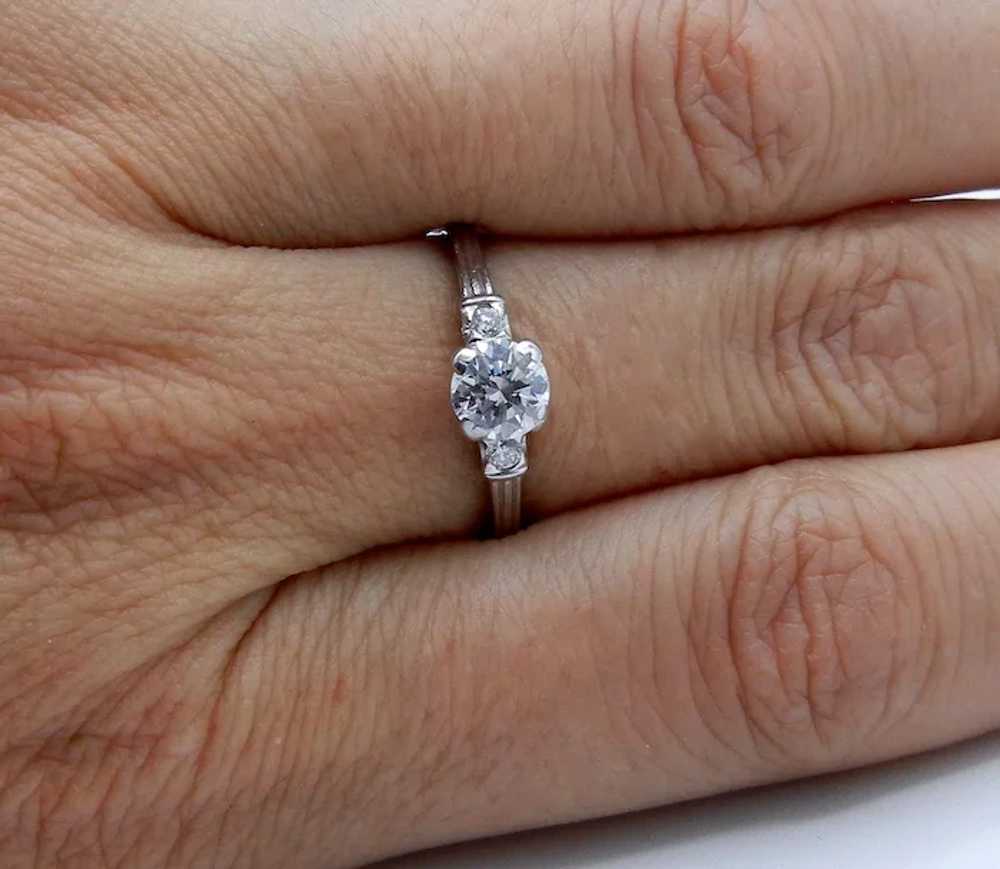 Platinum 900 Engagement Diamond Ring - Diamond Co… - image 8