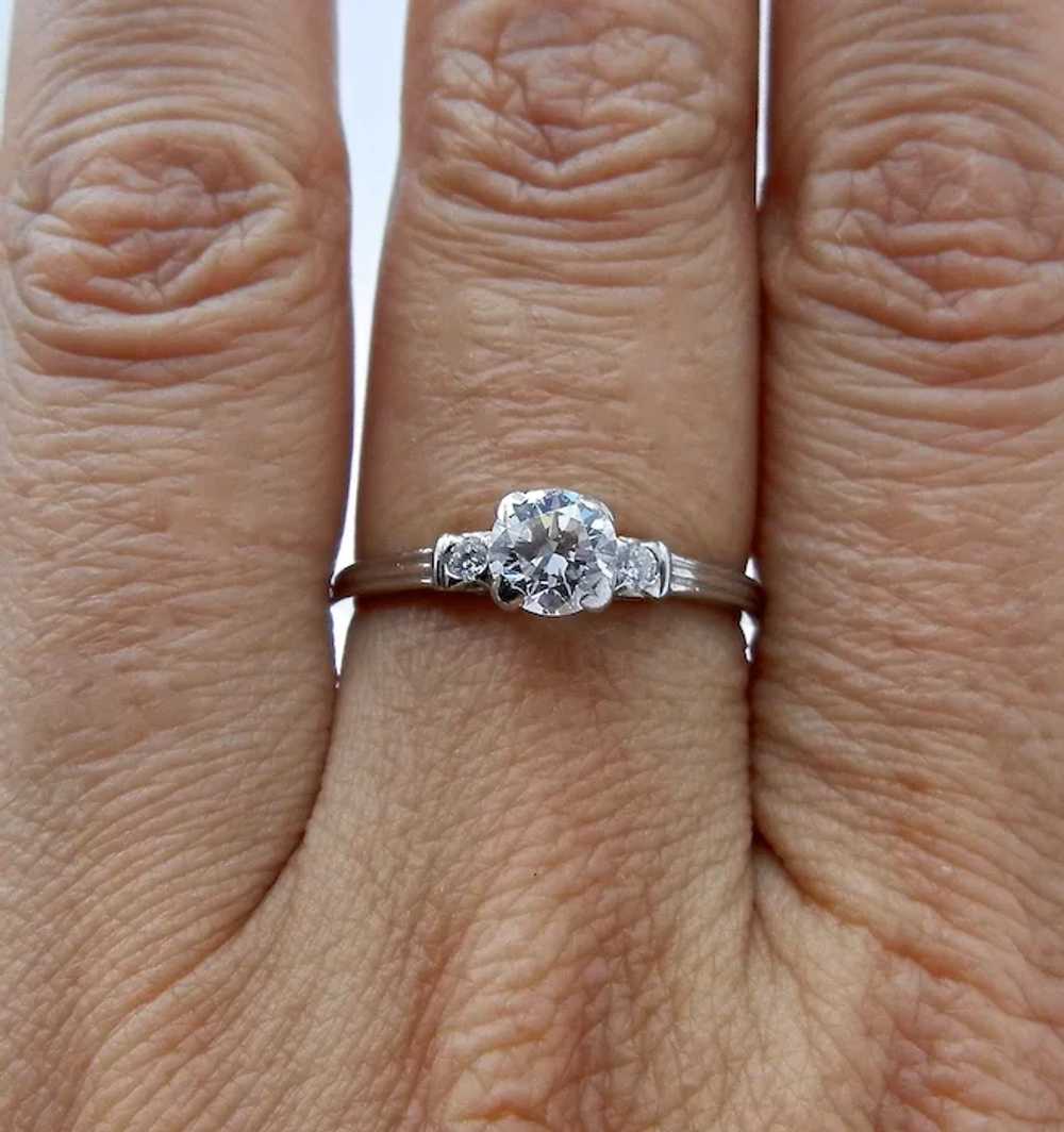 Platinum 900 Engagement Diamond Ring - Diamond Co… - image 9
