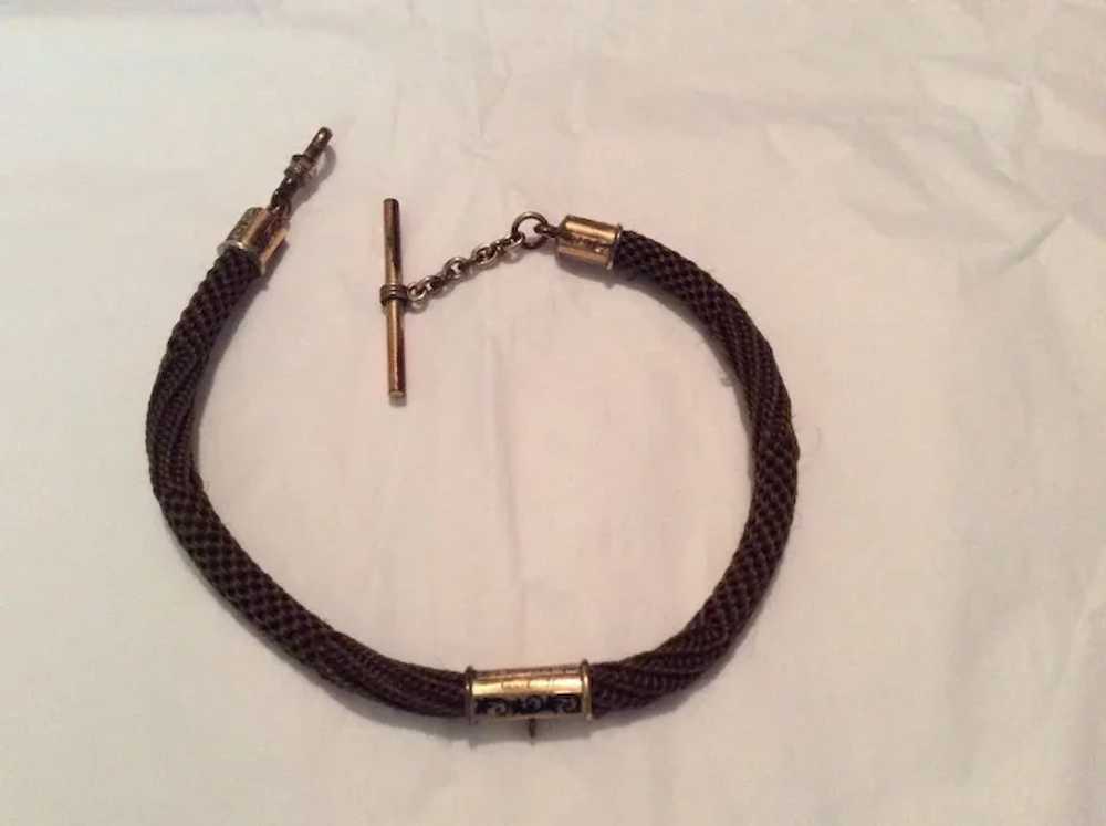 Victorian Woven Hair Watch Chain - image 2