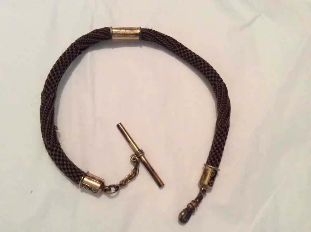 Victorian Woven Hair Watch Chain - image 6