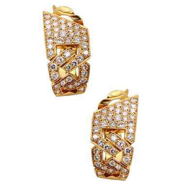 Van Cleef & Arpels, 1970 Paris hoop clip earrings… - image 1