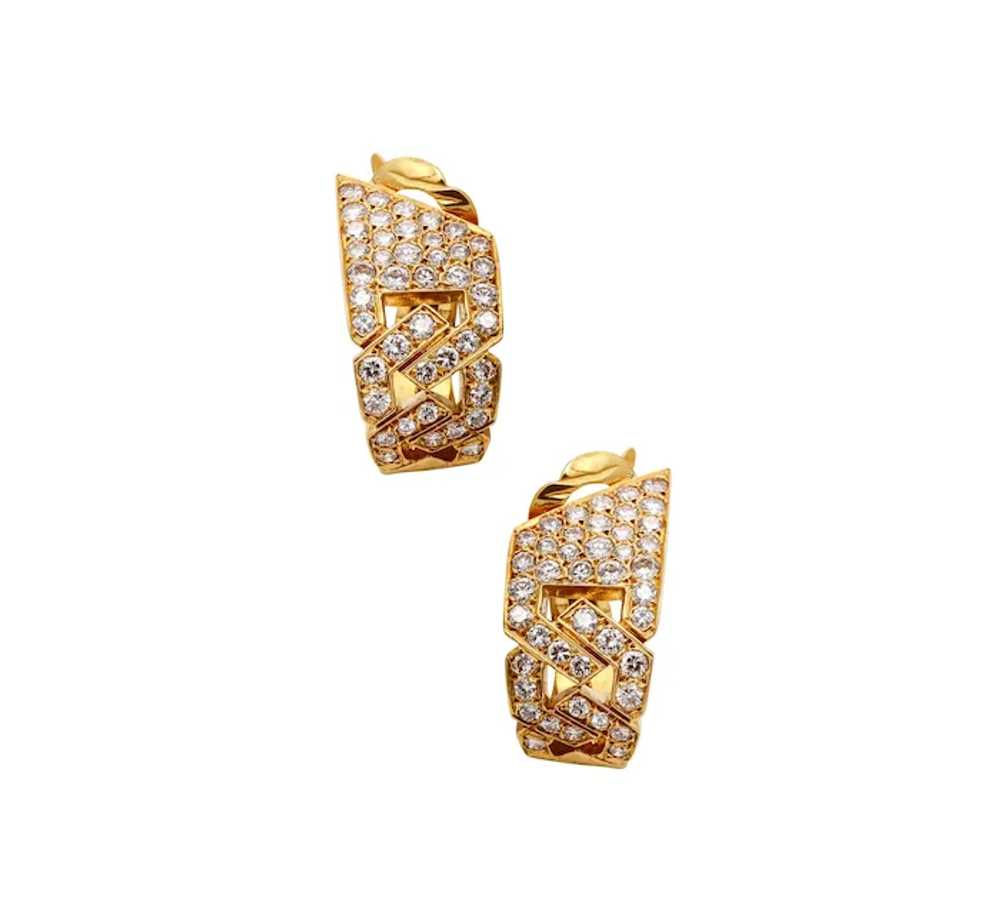 Van Cleef & Arpels, 1970 Paris hoop clip earrings… - image 6