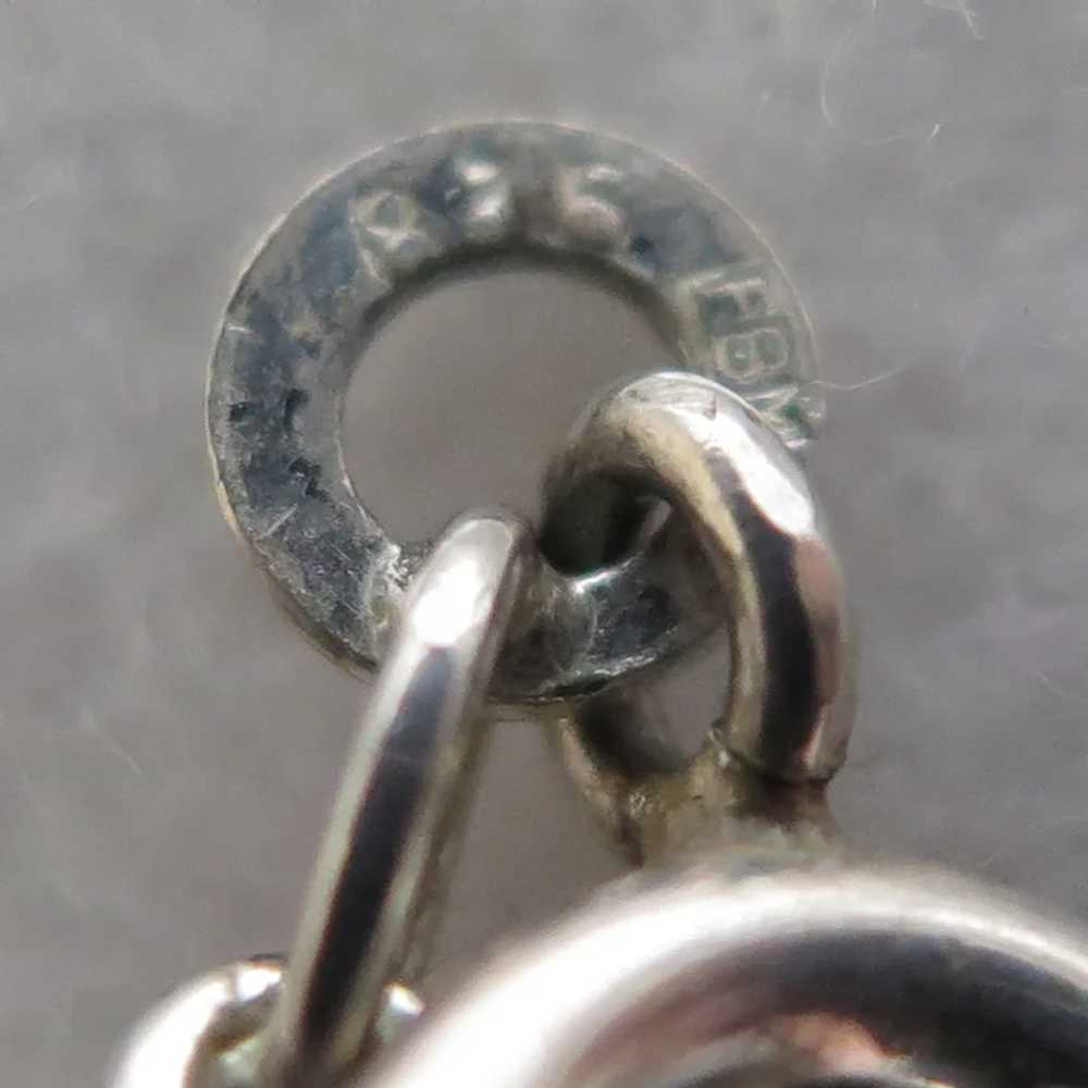Vintage 835 Silver Fringe Necklace - image 3
