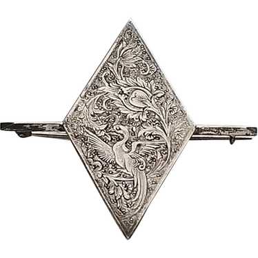 Antique Sterling Silver Aesthetic Brooch