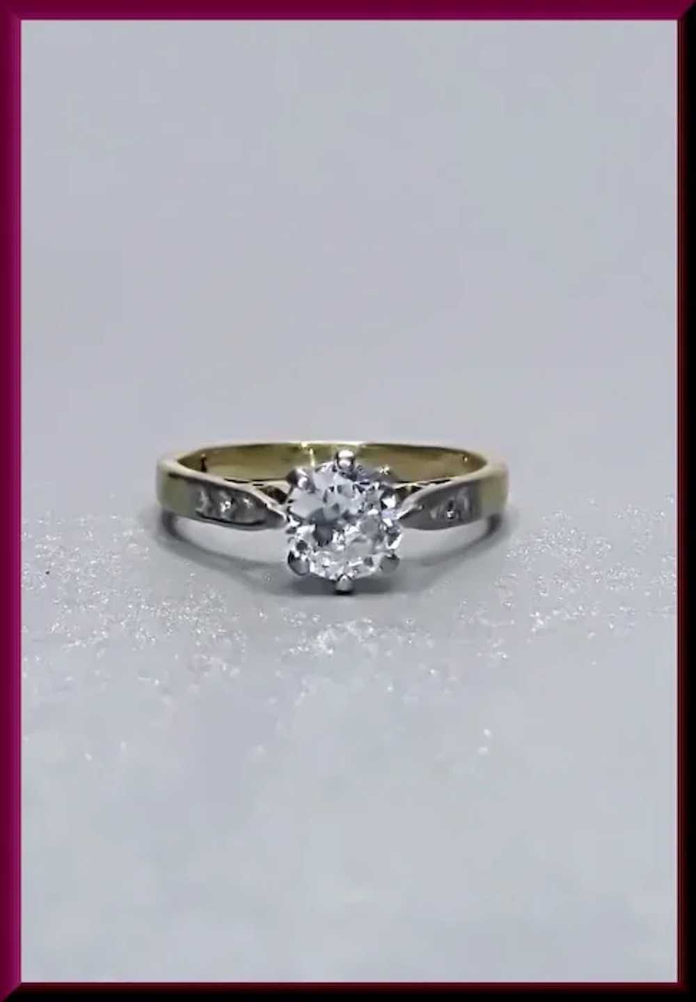Art Deco 1930s Diamond Engagement Ring - image 2
