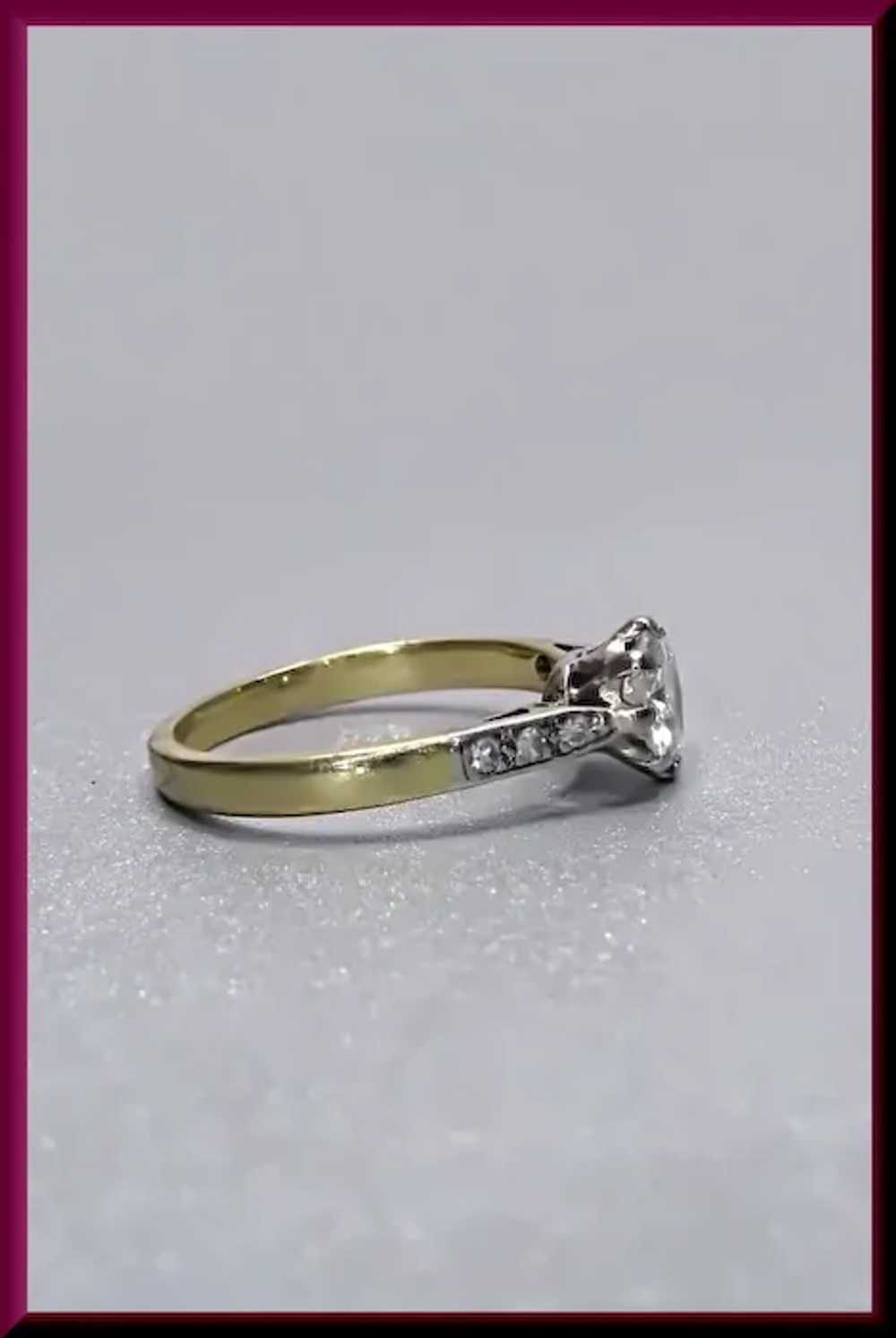Art Deco 1930s Diamond Engagement Ring - image 3