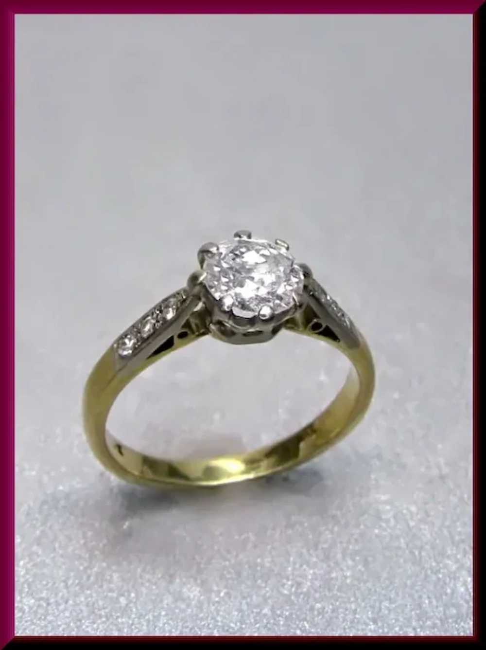 Art Deco 1930s Diamond Engagement Ring - image 5