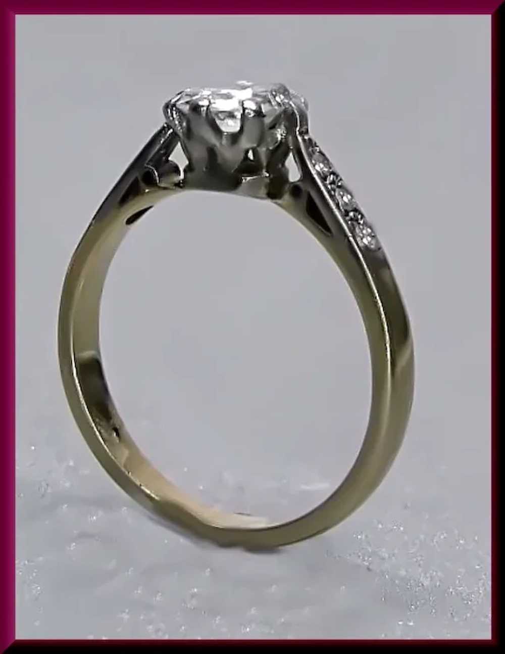 Art Deco 1930s Diamond Engagement Ring - image 7
