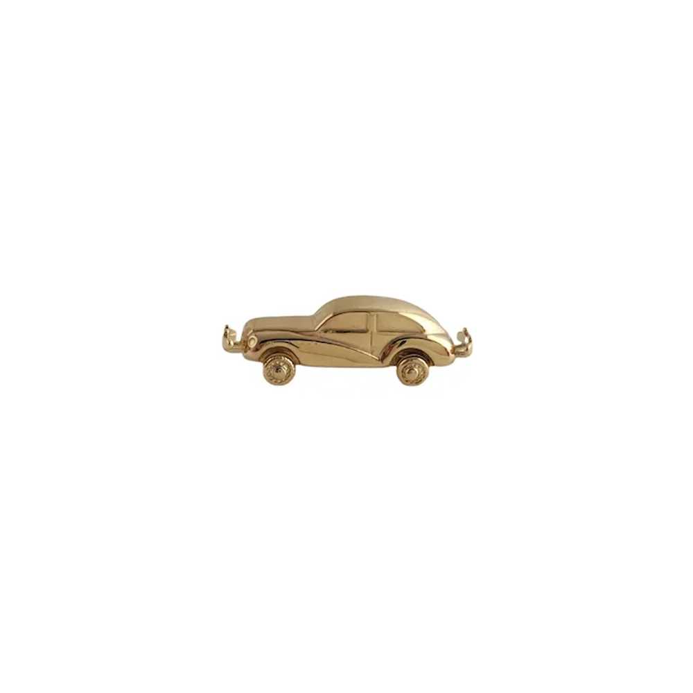 Vintage 14K Volkswagen Bug Car Charm - image 5