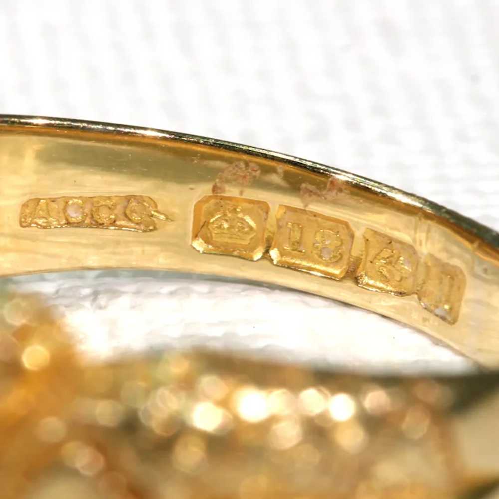 Antique Edwardian Love Knot Ring 18k Gold 1910 - image 10