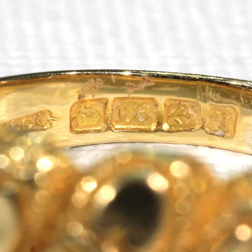 Antique Edwardian Love Knot Ring 18k Gold 1910 - image 11
