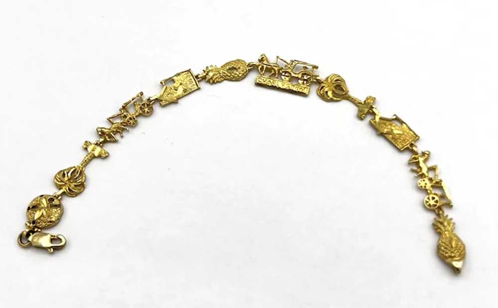 Ladies 'Charleston' 10K Gold Bracelet - image 2