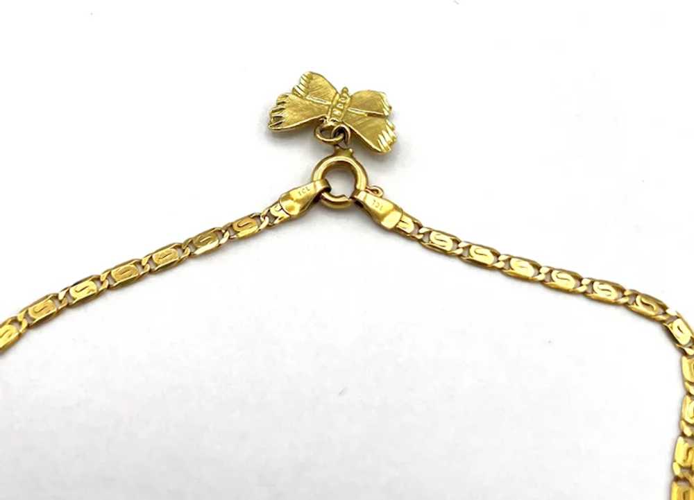 Ladies 14K Butterfly Anklet - image 4