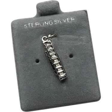 Sterling Silver Harmonica Charm NOS - image 1