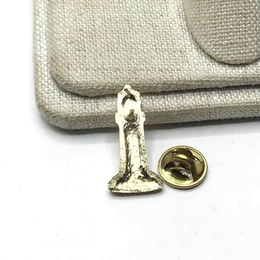 Gold Tone Lighthouse Lapel Pin NOS - image 5