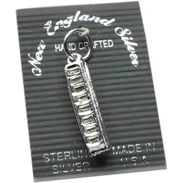 Sterling Harmonica Charm NOS - image 1