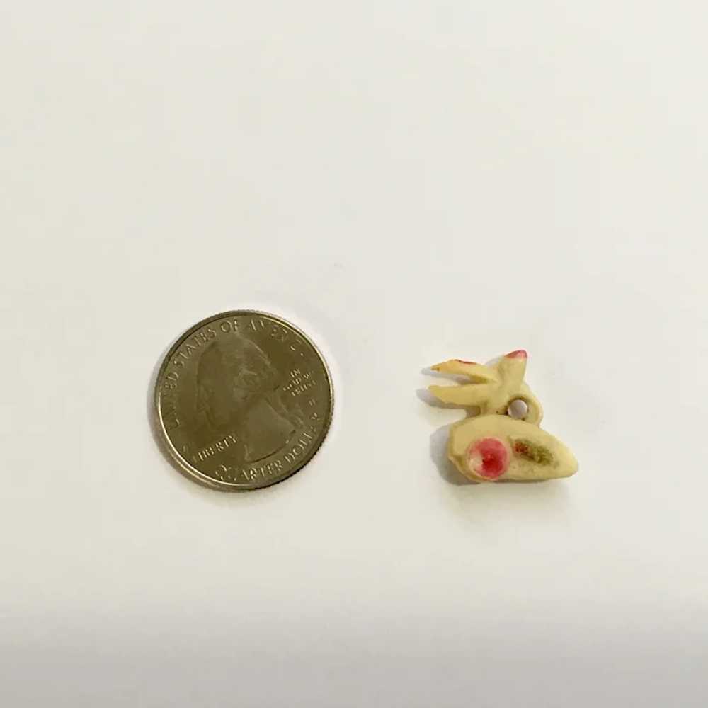 Vintage Celluloid Bird Charm Early Plastics - image 3