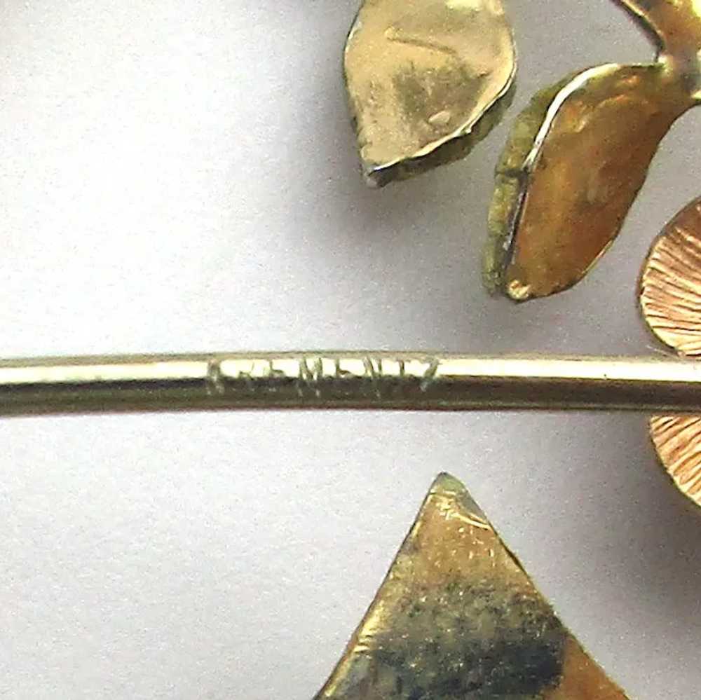 Vintage KREMENTZ Gold-Filled Love and Luck Pins - image 5