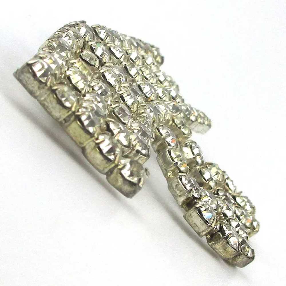 Vintage ROUTE 66 Crystal Rhinestone Pin Brooch - image 3