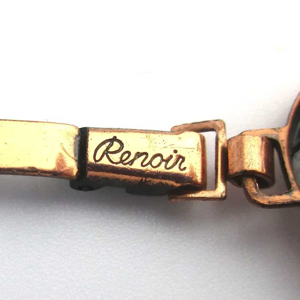 Great RENOIR Modernist Copper Necklace Bracelet E… - image 5