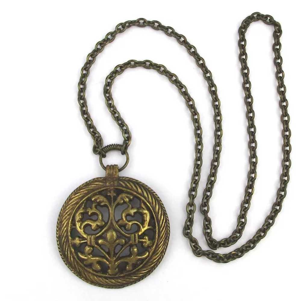 Kalevala Koru Finland Bronze 1970s Pendant Neckla… - image 2