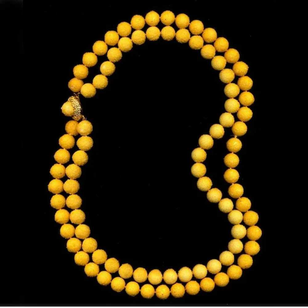 1950s Double Strand SUGAR BEADS Necklace - Vintag… - image 2