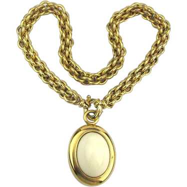 CANBERA CHAIN LOCK NECKLACE 18K GOLD PLATED – Ohparislookbook