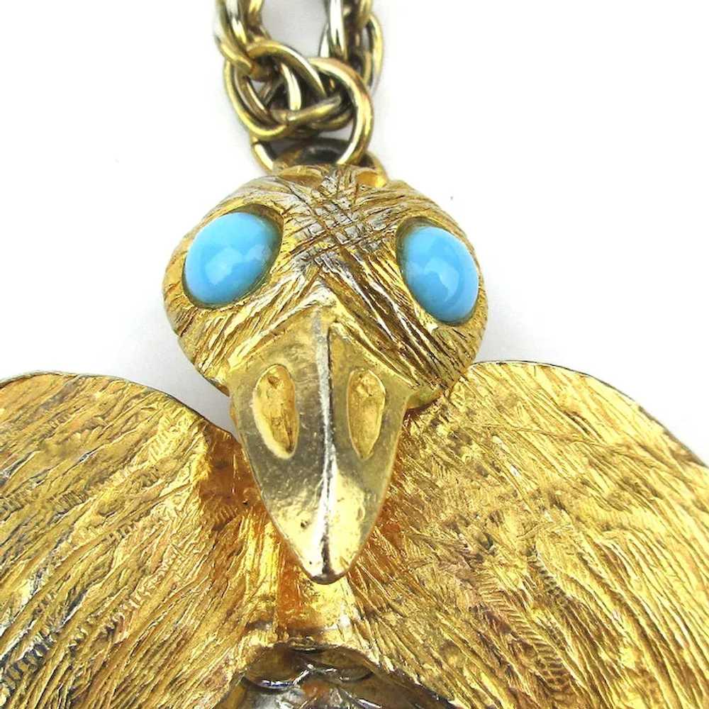 Early Kenneth Lane Articulated Big Bird Necklace … - image 4
