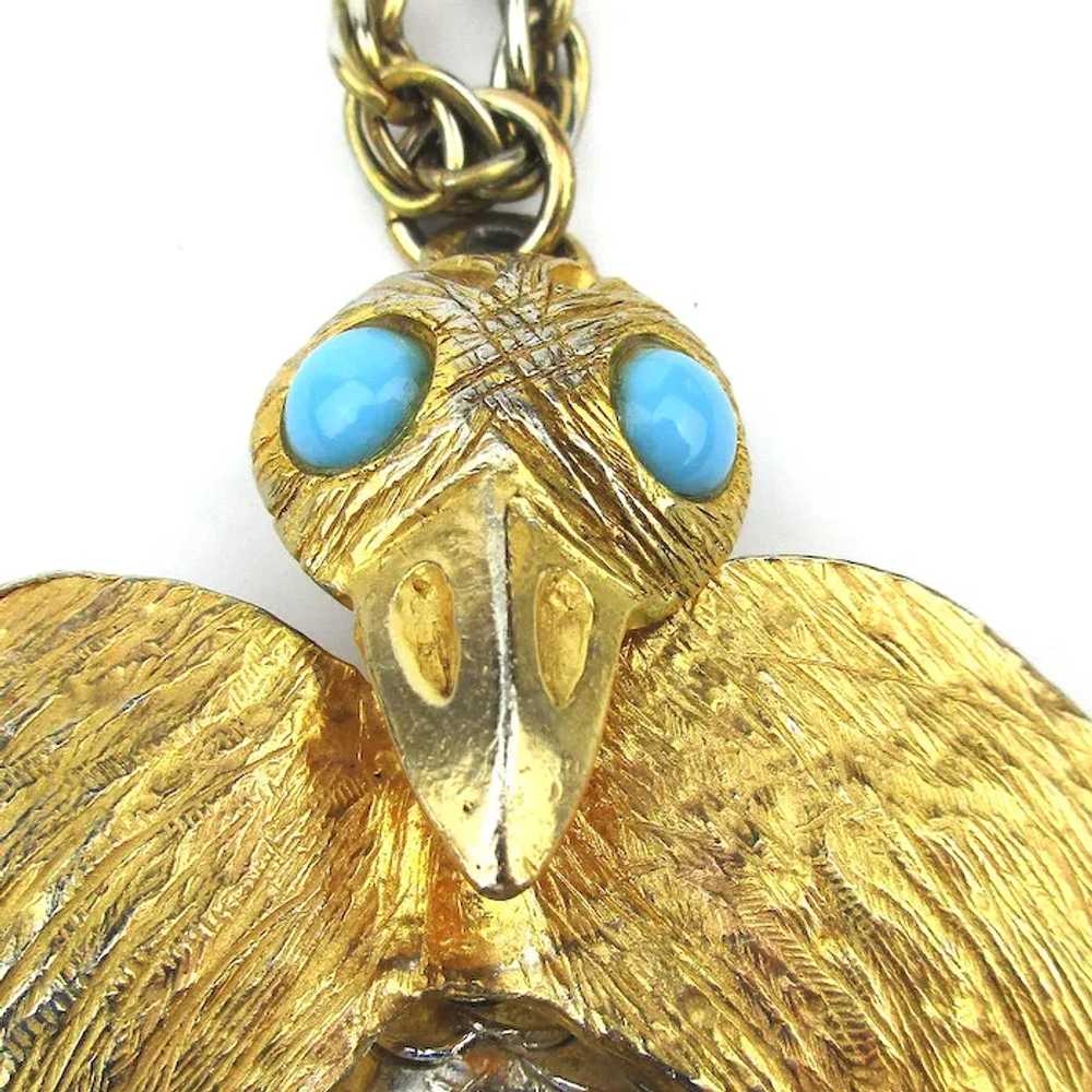 Early Kenneth Lane Articulated Big Bird Necklace … - image 4