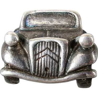 Vintage Sterling Silver CITROEN French Car Pin Bro