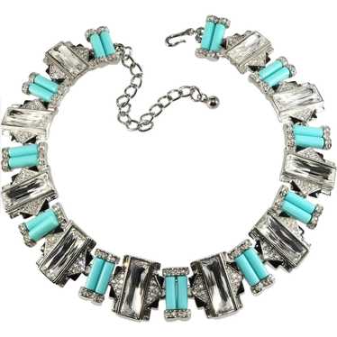 KJL KENNETH J. LANE Turquoise, Crystal and Black … - image 1