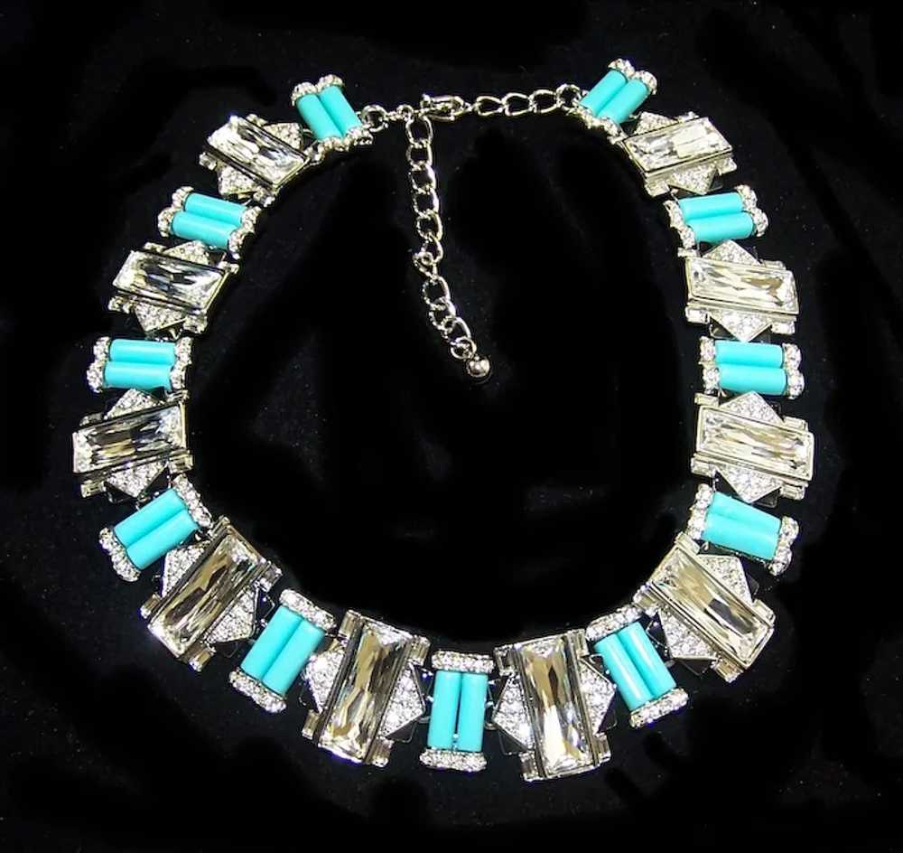 KJL KENNETH J. LANE Turquoise, Crystal and Black … - image 3