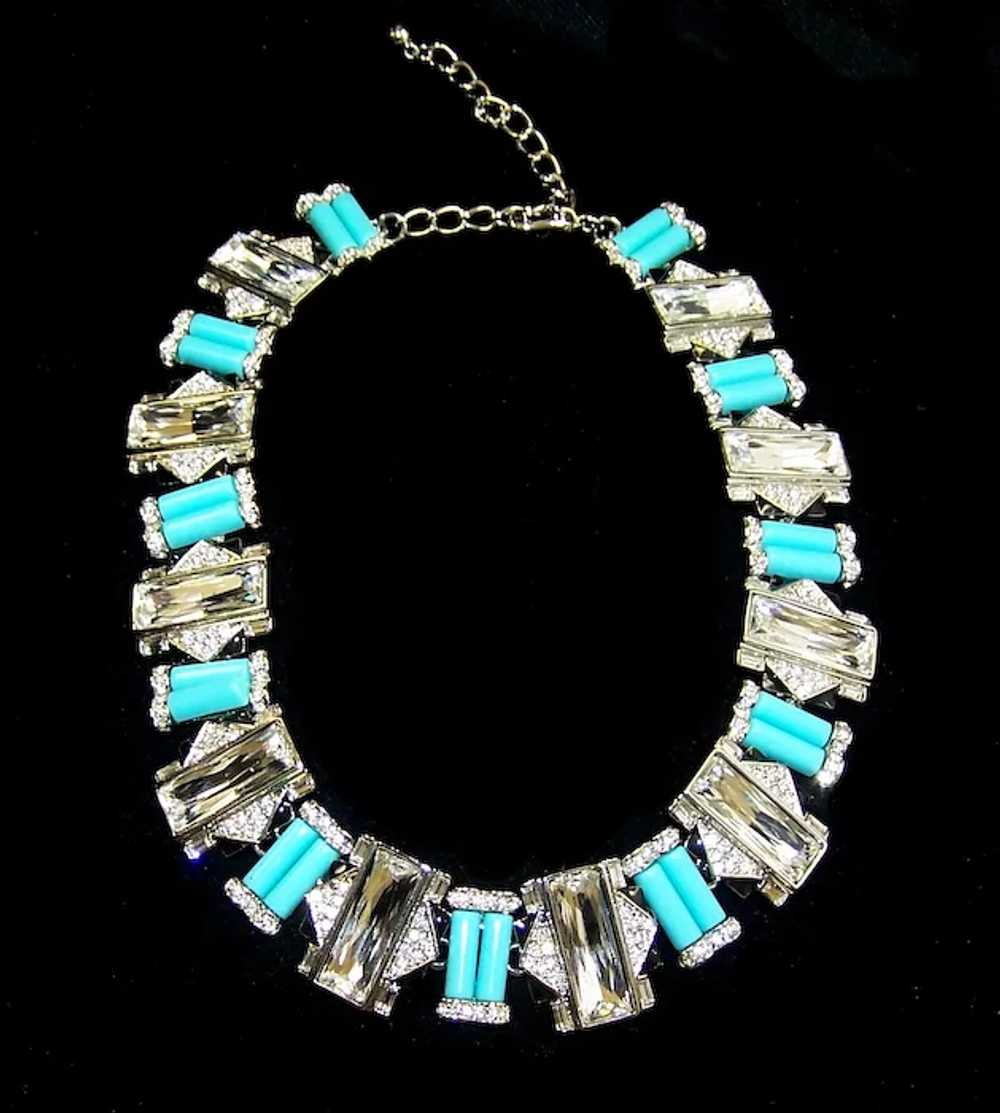 KJL KENNETH J. LANE Turquoise, Crystal and Black … - image 4