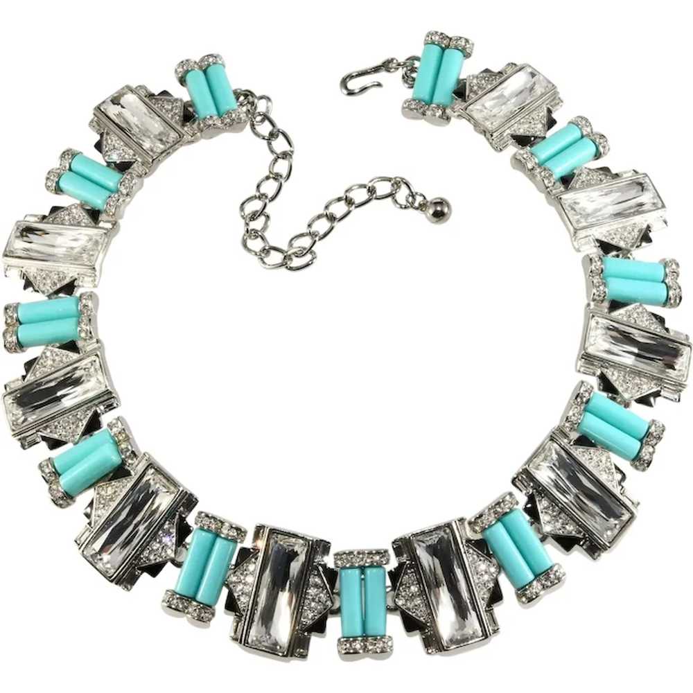 KJL KENNETH J. LANE Turquoise, Crystal and Black … - image 5