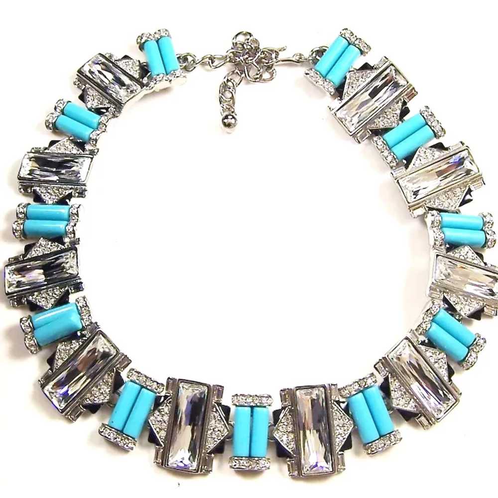 KJL KENNETH J. LANE Turquoise, Crystal and Black … - image 6