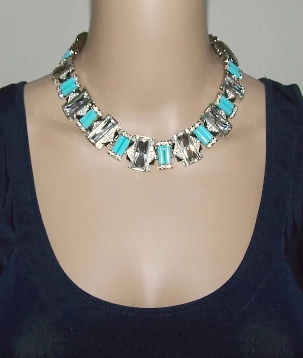 KJL KENNETH J. LANE Turquoise, Crystal and Black … - image 7